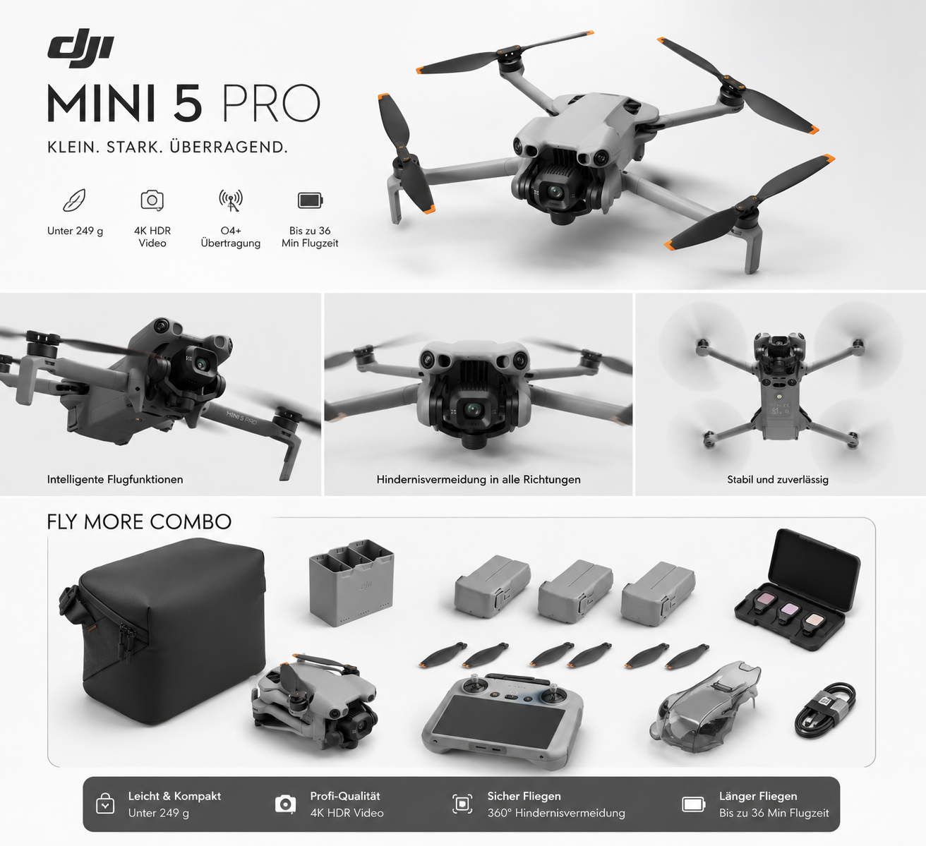 DJI Mini 5 Pro inkl. Fly more Combo