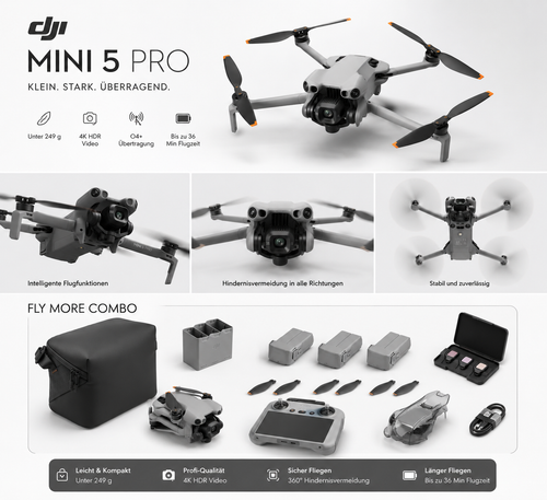 DJI Mini 5 Pro inkl. Fly more Combo