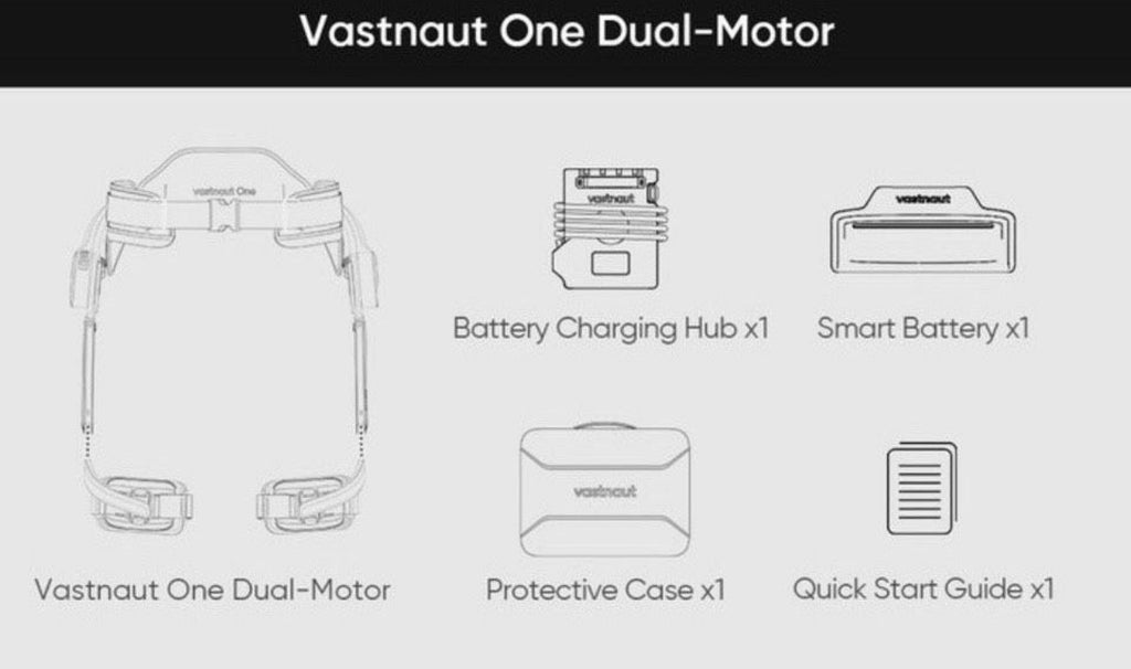 Vastnaut ONE Dual-Motor/4x4 - Exoskelett - 1PS-2,2PS - Wander-/Gehhilfe